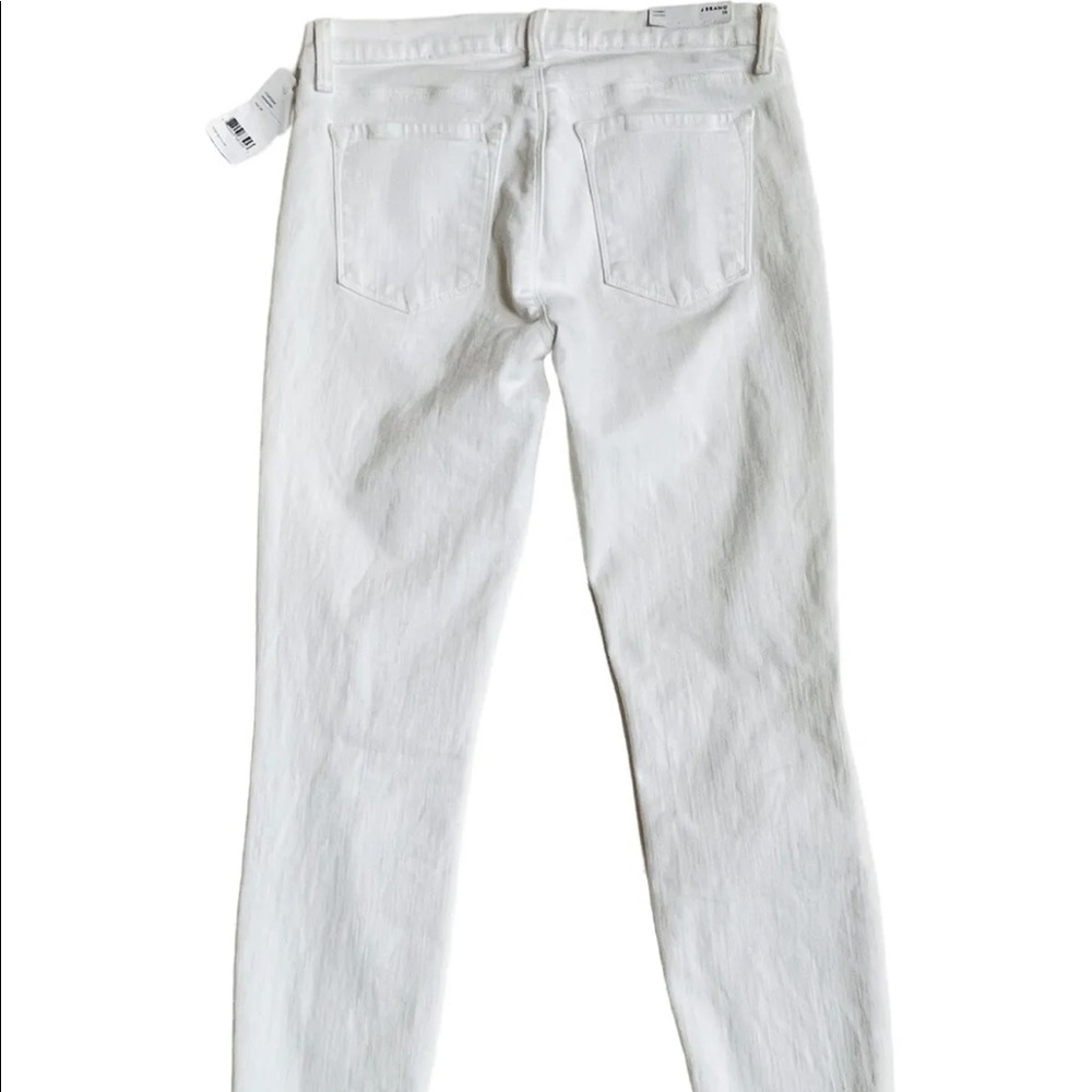 NWT $178 J Brand Cropped Skinny Jeans in Demented Distressfrd White Wash Sz 28 - Picture 4 of 7